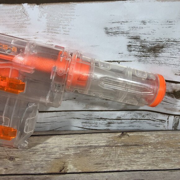 NERF Shadow ICS-6 N-Strike Translucent Blaster Toy Gun Foam Dart Hasbro GLOWS - Picture 4 of 8